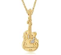 GMLRTOSPT Chitarra Cremazione Gioielli per Cenere Strumento Musicale Urna Collane per Umani/Animali Pendente commemorativo Ciondolo - Oro