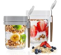 GMMG Overnight Oats Bicchieri Tazza di Muesli To Go 2-Set