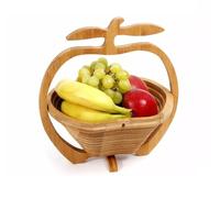GMMH-Ciotola Decorativa in bambù, Pieghevole, Ciotola per Frutta, per Apple 2