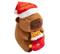 Gmokluytw Capibara farcito - Simpatica bambola animale morbida e abbracciabile | Regalo di Natale PelucheH Cuscini Decorazione per bambini, ragazze, ragazzi | Accogliente da tiro Capybar per cam