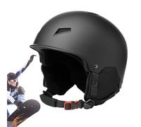 Gmokluytw Elmetto da snowboard, cappello di sicurezza per lo sci - Cappello rigido di sicurezza per snowboard regolabile ammortizzante - Cappello di sicurezza protettivo portatile con clip per