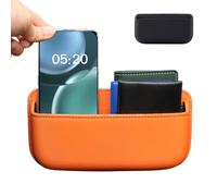 Gmokluytw Organizzatore Laterale Auto - Scatola Portaoggetti Adesiva Universale in Pelle | Supporto per Occhiali Telefono Carte | Montaggio Multiplo per Berlina Camion SUV Accessorio Interno