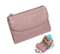 Gmokluytw Vero Pelle Femminile Femminile -elegante Corre-compatto Grande Capacità Impermeabile Per Ragazze, Mamma, Moglie, 'amico | Flessibile, Consistenza Leggera, Chiusura Sol