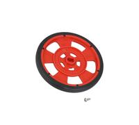 GMPW-R RED WHEEL WITH ENCODER STRIPES Ruota rossa Asse: appiattita da due lati