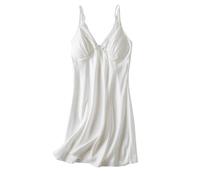 GMQWRK Camicia da notte da donna in pizzo senza maniche con spalline sottili imbottite estive con scollo a V abiti corti da notte casual sottoveste sottoveste indumenti da notte abbigliamento da notte