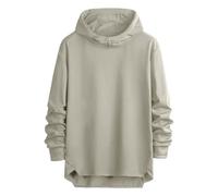 GMQWRK Felpe con cappuccio da uomo con motivo geometrico Uk Felpe girocollo Pullover comodo abbigliamento per le vacanze da indossare con pantaloni della tuta autunno inverno primavera abiti, cachi, L