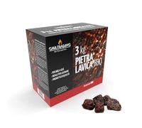 GMR Trading Pietra Lavica per Griglie 3 kg, Pietra di Lava, Pietra Lava BBQ Gas, Pietra di Lava BBQ Elettrico
