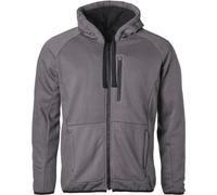 GMS Aras Felpa con cappuccio e zip da moto, grigio, taglia 4XL per maschi