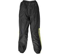 GMS Douglas Pantaloni da pioggia moto, nero-giallo, taglia XL