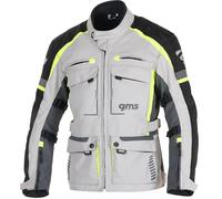 GMS Everest 3in1 Giacca tessile moto, grigio/giallo, Taglia S
