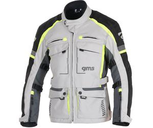 GMS Everest 3in1 Giacca tessile moto, grigio/giallo, Taglia S