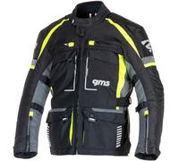 GMS Everest 3in1 Giacca tessile moto, nero/giallo, 4XL