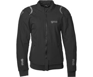 GMS Falcon Giacca tessile moto da donna, nero, taglia L per donne