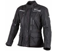 GMS Gear Giacca tessile moto da donna, nero, Taglia XS