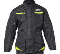GMS Gear impermeabile Bambini Moto Giacca Tessile, nero/giallo, Taglia 140