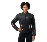 GMS Tara Mesh Giacca tessile da donna, nero-rosa, taglia 3XL per donne