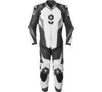 GMS-Moto GRC-1, tuta in pelle 1pz. 50 male Nero/Bianco/Grigio