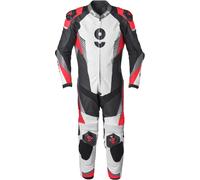 GMS-Moto GRC-1, tuta in pelle 1pz. 48 male Nero/Bianco/Rosso/Grigio