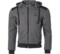 GMS Grizzly Felpa con cappuccio moto, antracite/nero, Taglia S