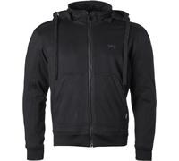 GMS Grizzly Felpa con cappuccio moto, nero, Taglia M