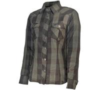GMS Jaguar Camicia Moto Donna, nero/oliva, Taglia S