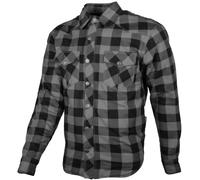 GMS Jaguar Camicia moto, nero/grigio, Taglia 5XL