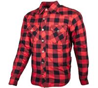 GMS Jaguar Camicia moto, nero-rosso, taglia S per maschi
