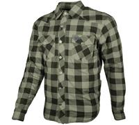 GMS Jaguar Camicia moto, nero-verde, taglia 2XL per maschi