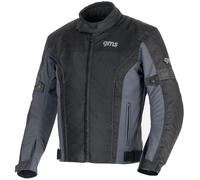 GMS Lagos impermeabile Giacca tessile moto, nero-grigio, taglia XL per maschi