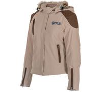GMS Luna Giacca Softshell Moto da Donna, Marrone chiaro, Taglia XL