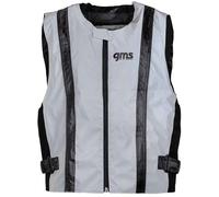 GMS-Moto LUX, gilet di sicurezza L male Grigio Chiaro/Nero