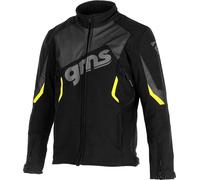 GMS Arrow Giacca Moto Softshell, nero-giallo, taglia L