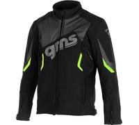 GMS Arrow Giacca Moto Softshell, nero-verde, taglia L