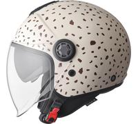 GMS-Moto Gelato Stracciatella, casco aperto XXL female Beige/Marrone