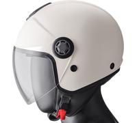 GMS-Moto Gelato Vanilla, casco aperto XL female Bianco