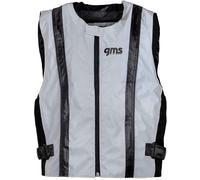 GMS-Moto LUX, gilet di sicurezza L male Grigio Chiaro/Nero