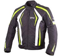 GMS-Moto Pace, giacca in tessuto S male Nero/Bianco/Giallo Fluo