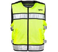 GMS-Moto Premium EVO, gilet di sicurezza L male Giallo Fluo/Nero