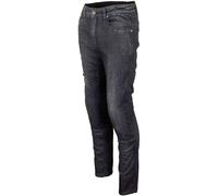 GMS Rattle Slim Jeans da moto, nero-grigio, taglia 30 per maschi