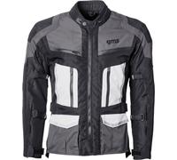 GMS-Moto Tigris, giacca tessile impermeabile M male Nero/Grigio/Bianco