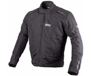 GMS Pace Giacca tessile moto, nero, taglia S per maschi