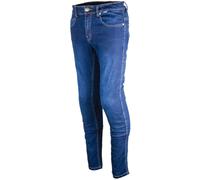 GMS Rattle Slim Jeans da moto, blu scuro, Taglia 30