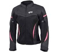 GMS Tara Mesh Giacca tessile da donna, nero-rosa, taglia XS per donne