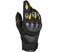 GMS Tiger Motorcycle Guanti da moto, nero-giallo, taglia S per maschi