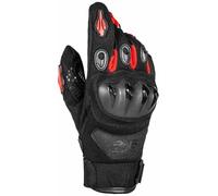 GMS Tiger Motorcycle Guanti da moto, nero-rosso, taglia 3XL per maschi