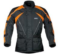 GMS Twister Giacca tessile moto, nero/arancione, Taglia M