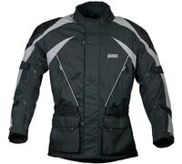 gms Twister Giacca tessile moto, nero-grigio, taglia 2XL per maschi