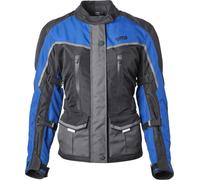 GMS Twister Neo impermeabile Giacca tessile moto da donna, nero/blu, Taglia XXL