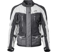GMS Twister Neo impermeabile Giacca tessile moto da donna, nero/grigio/bianco, Taglia XXL