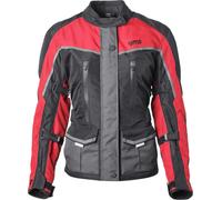 GMS Twister Neo impermeabile Giacca tessile moto da donna, nero-rosso, taglia 4XL per donne